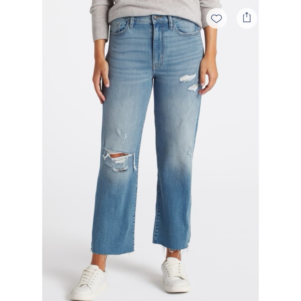 Studio Blue Dawn High Rise Wide Leg Cropped